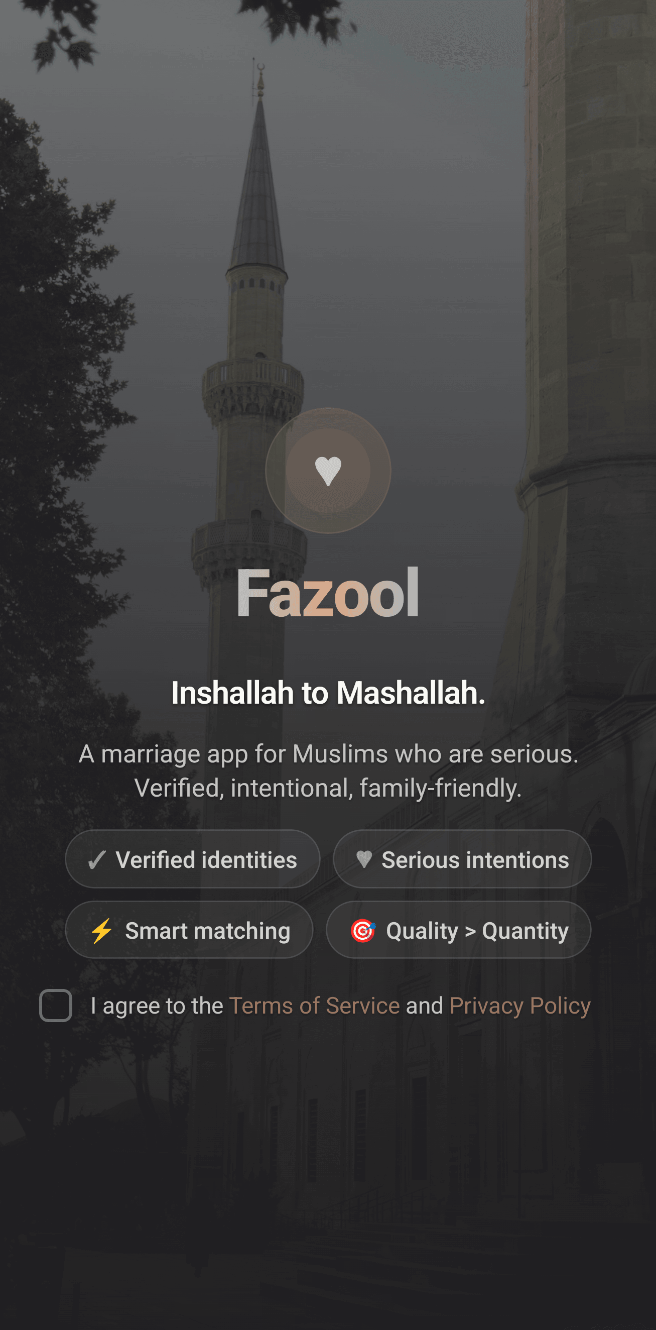 Fazool app screen