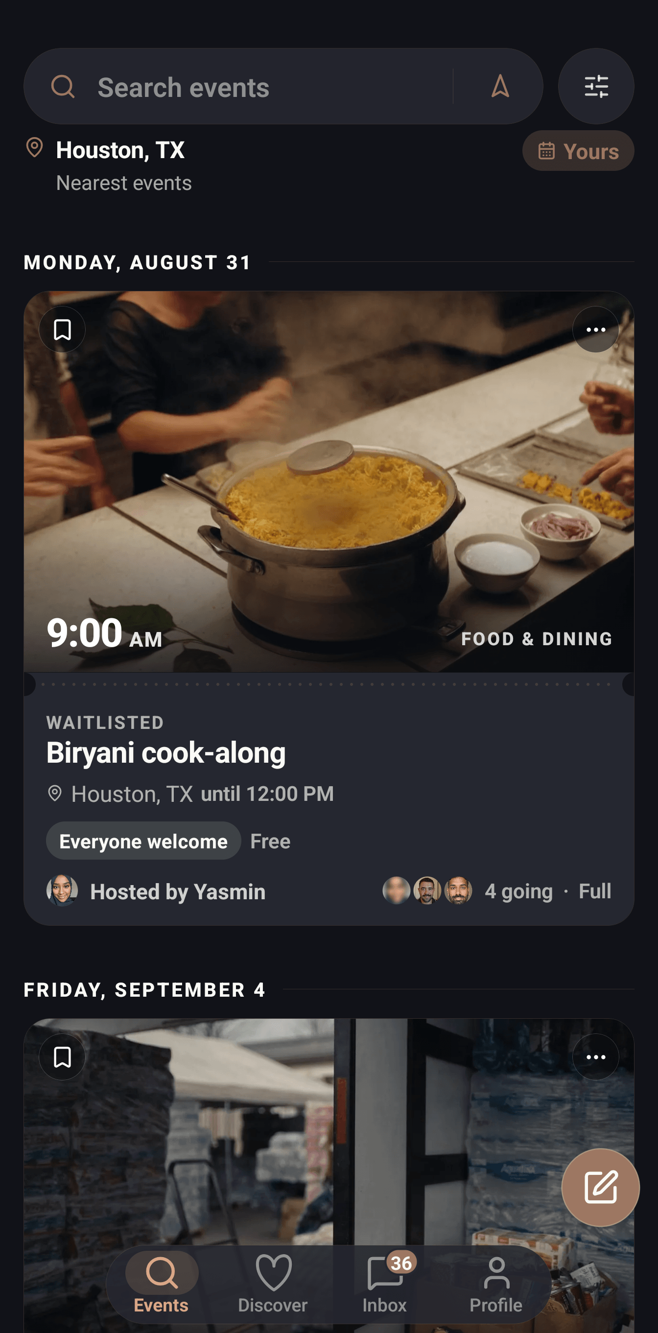 Fazool app screen