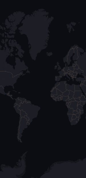 World map on the Fazool Explore Map, zoomed out to show the United States where Fazool is active